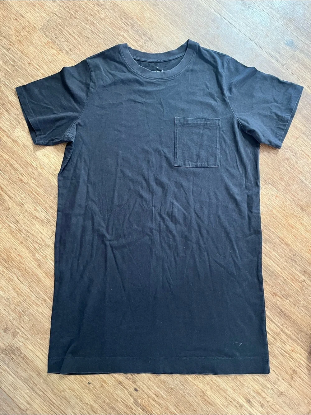 Everlane THE ORGANIC COTTON WEEKEND TEE DRESS, Black, sz XL - Picture 5 of 7